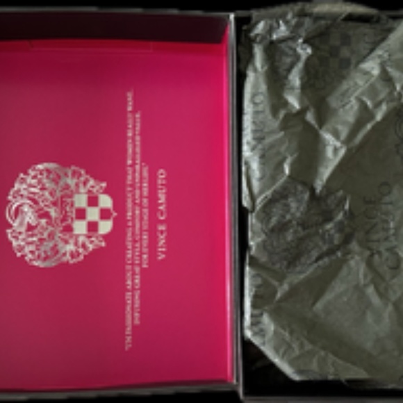 Vince Camuto Designer Leather 4"heal Open toe shoes hot pink size 7.5 - Picture 7 of 11